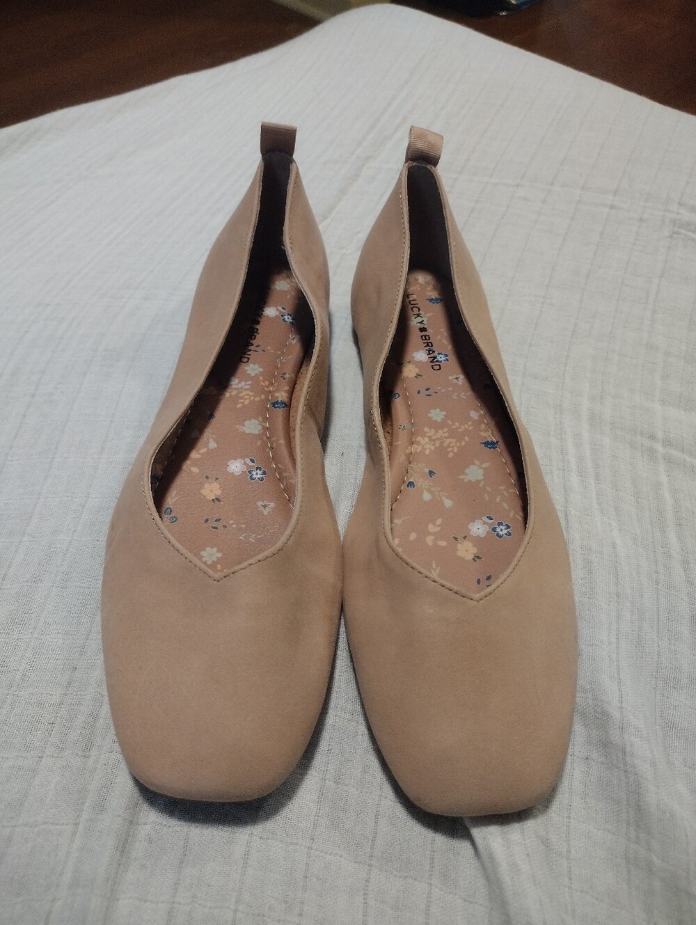Lucky Brand Leather Ballet Flats Pink